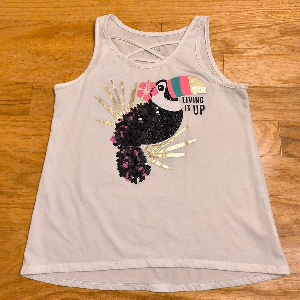 Justice, Living it Up! Tank, Girls Size 14/16 (NWOT)